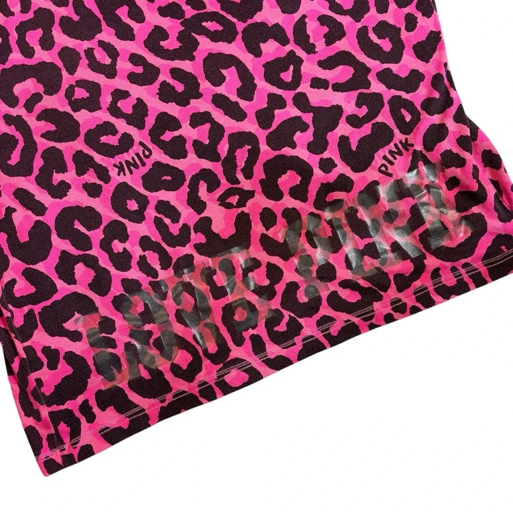 Victoria's Secret Pink Black Leopard print Robe, Size‎ XS
